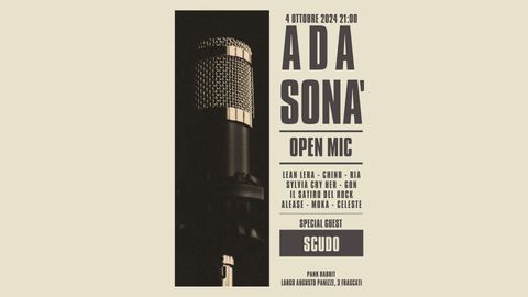 Evento Ada Sonà Open Mic al Pank Rabbit Frascati - Musica dal vivo, Live, Concerti, DJ Set, Karaoke, Jam Session, Cocktail, Drink, Cibo e Eventi