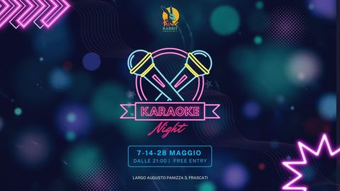 Evento Karaoke Night al Pank Rabbit Frascati - Musica dal vivo, Live, Concerti, DJ Set, Karaoke, Jam Session, Cocktail, Drink, Cibo e Eventi