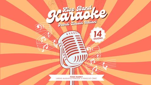 Evento Live Band Karaoke al Pank Rabbit Frascati - Musica dal vivo, Live, Concerti, DJ Set, Karaoke, Jam Session, Cocktail, Drink, Cibo e Eventi